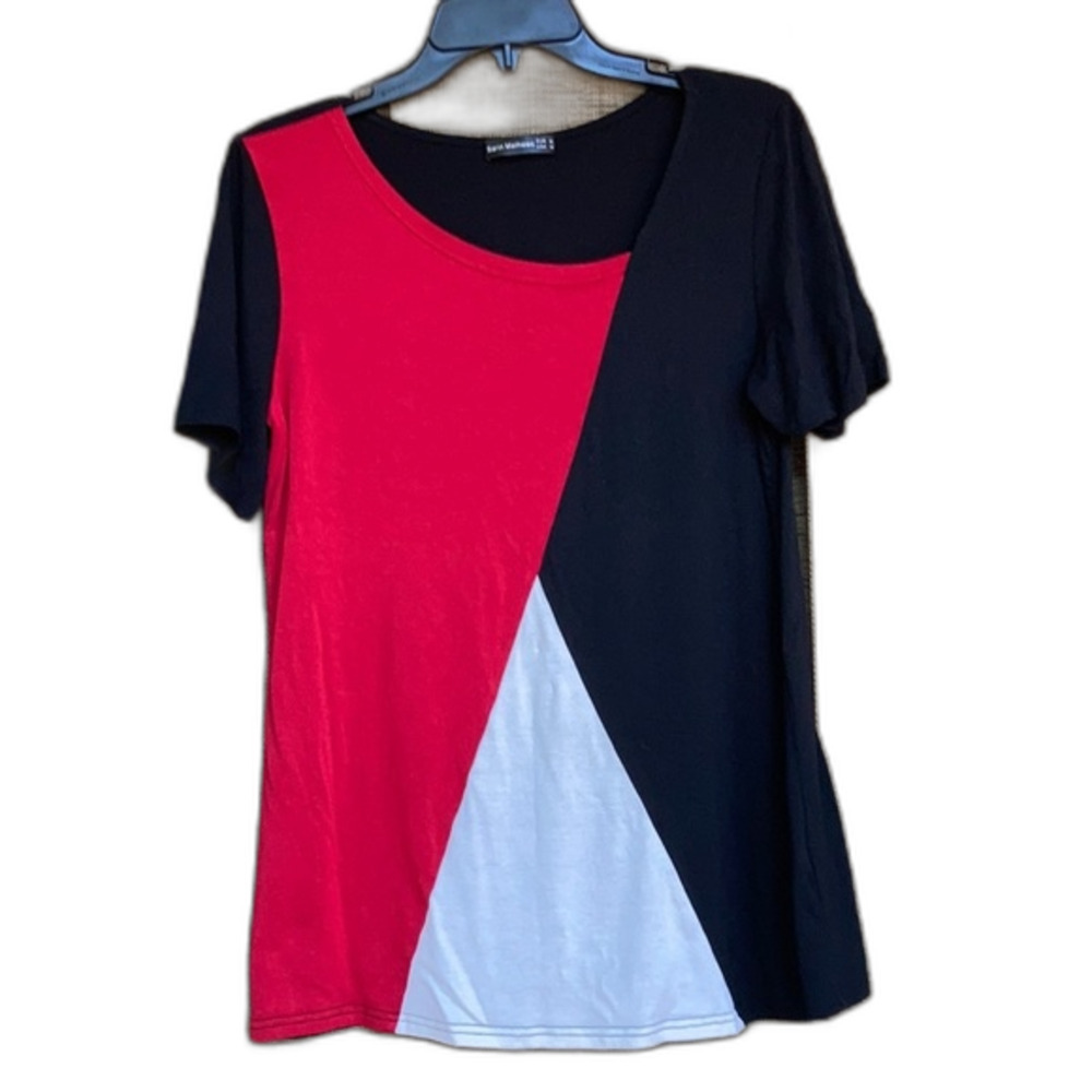 Sarin Matthew color block tee top